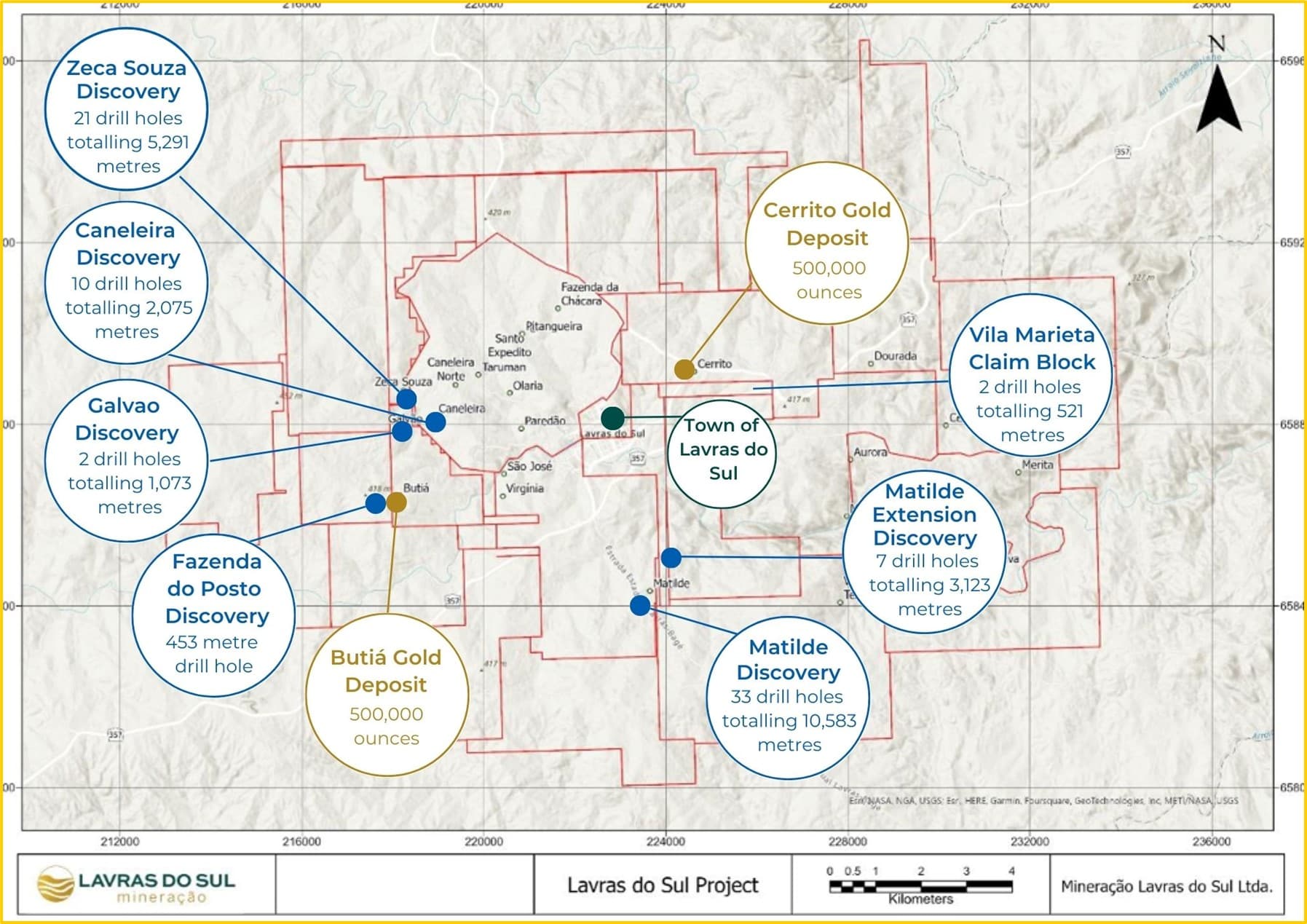 Lavras Gold amplia perfuração em nova descoberta no Sul 