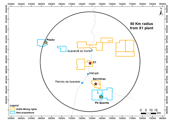 Aura Minerals adquire projetos Pé Quente e Pezão, no Mato Grosso