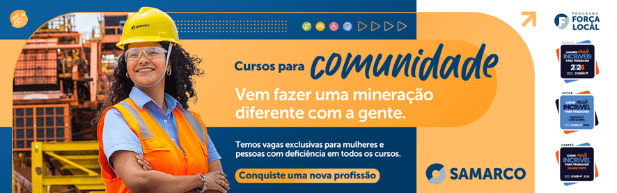 Samarco tem inscrições abertas para 700 vagas em MG e ES