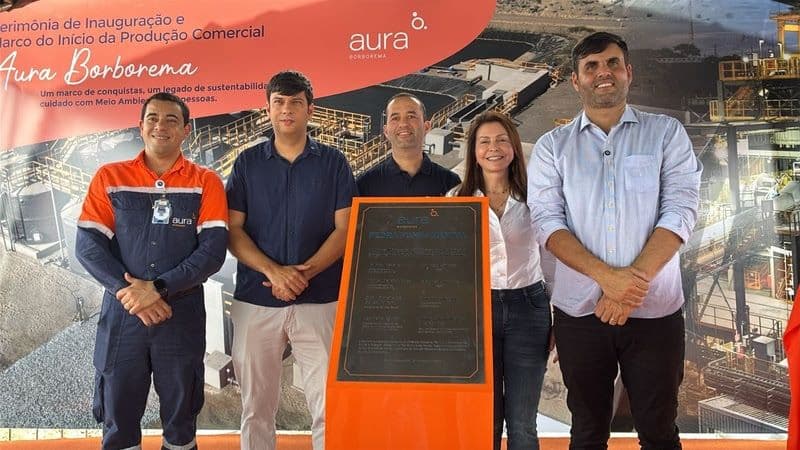 Aura Minerals inaugura operação comercial em Borborema