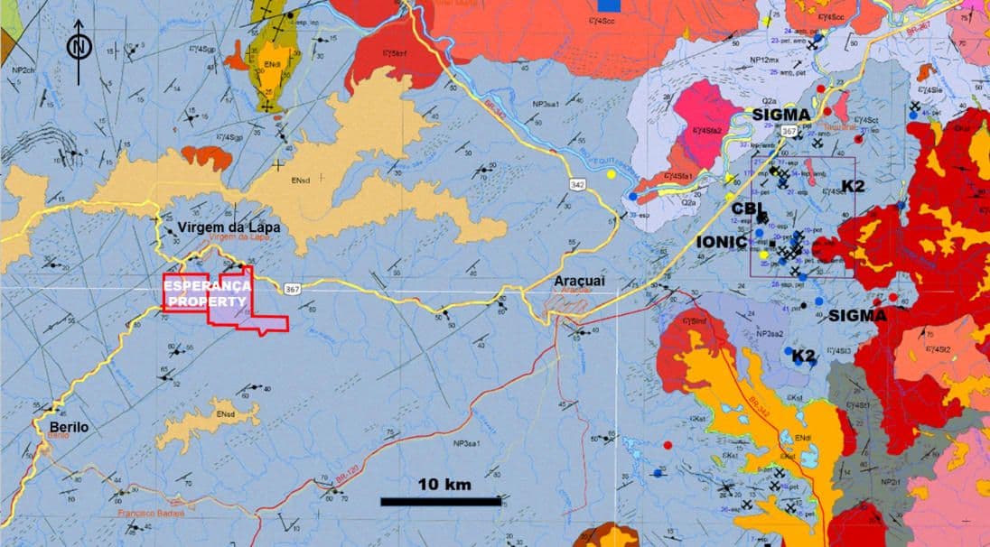 Virgem da Lapa (MG) receberá novo projeto de empresa canadense