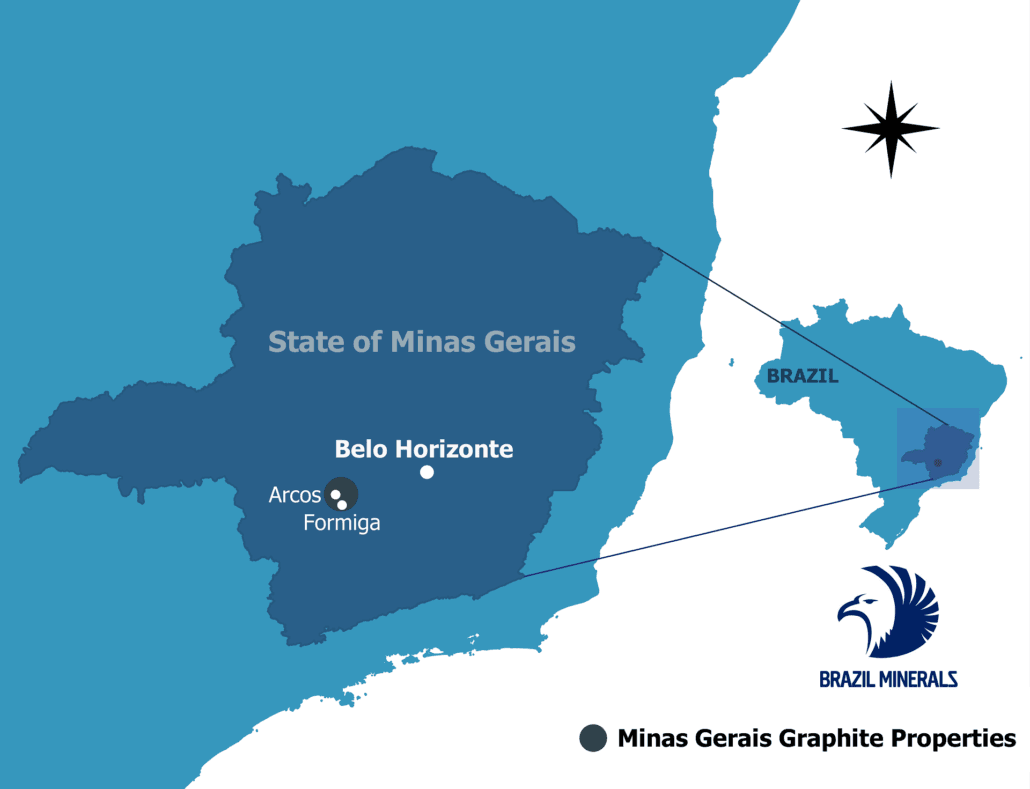 Três novos ativos minerais de grafite