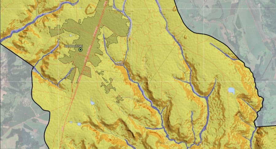 Carta de suscetibilidade de duas cidades paulistas