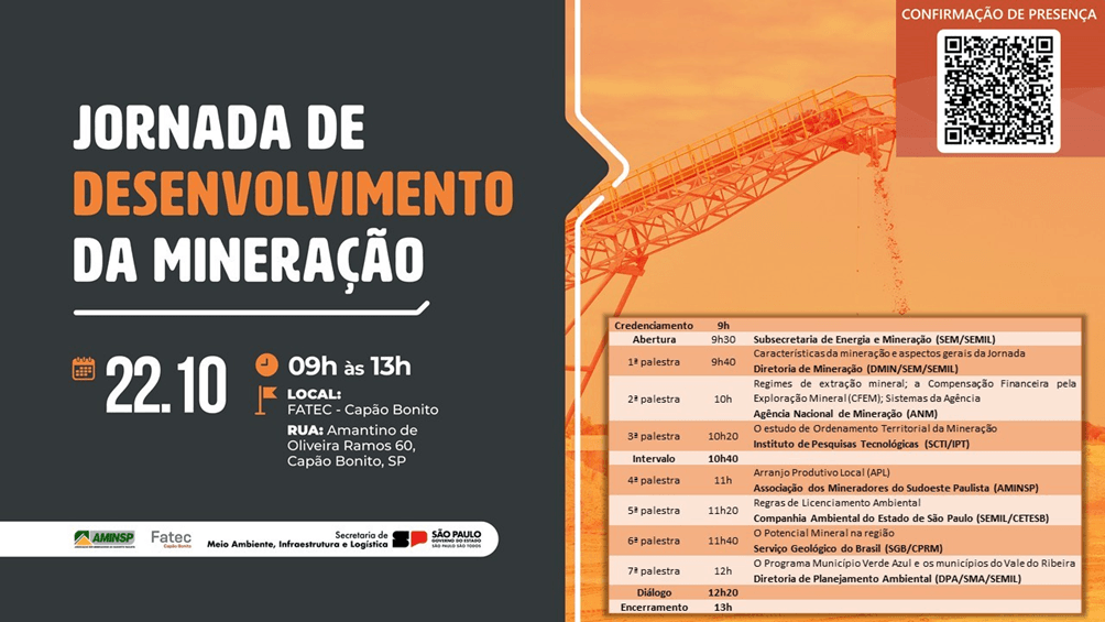 Jornada de Desenvolvimento da Mineração em Capão Bonito